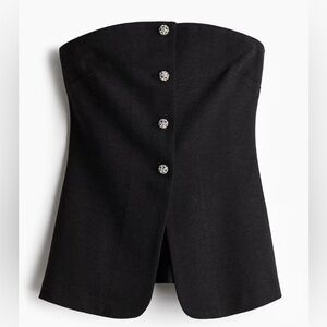 H&M Black Strapless Top > Sold Out